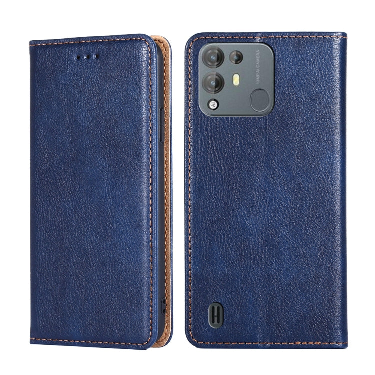 For Blackview A55 Pro Pure Color Magnetic Leather Phone Case(Blue) - More Brand by buy2fix | Online Shopping UK | buy2fix