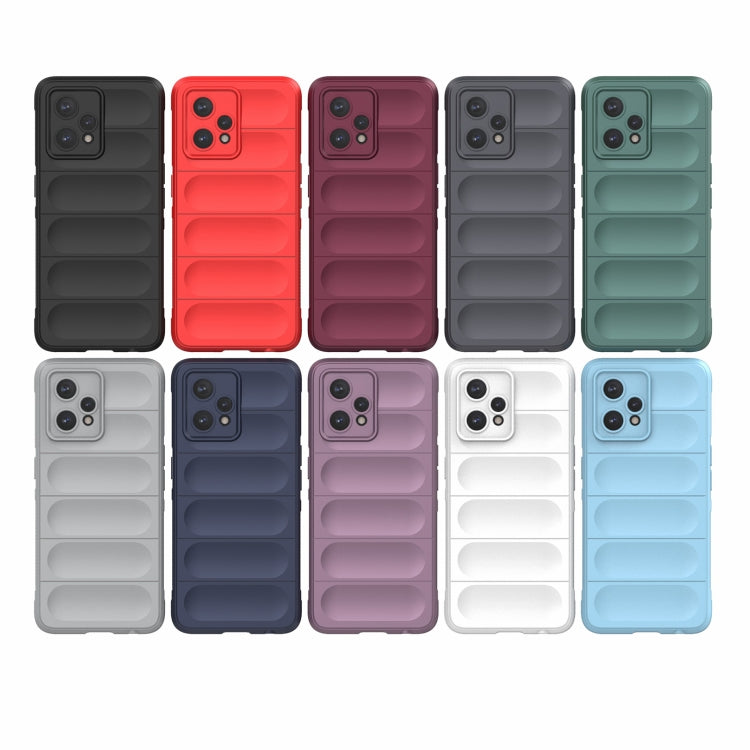 For OPPO Realme 9 Pro+ Magic Shield TPU + Flannel Phone Case(Dark Grey) - Realme Cases by buy2fix | Online Shopping UK | buy2fix