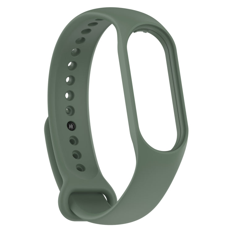 For Xiaomi Mi Band 7 / 7NFC / 6 / 6 NFC / 5 / 5 NFC / Amazfit Band 5 Official Silicone Watch Band(Army Green) - Watch Bands by buy2fix | Online Shopping UK | buy2fix