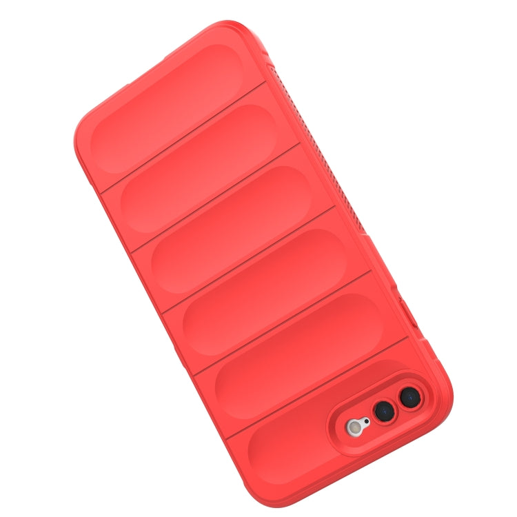 For iPhone SE 2022 / SE 2020 / 8 / 7 Magic Shield TPU + Flannel Phone Case(Red) - iPhone SE 2022 / 2020 / 8 / 7 Cases by buy2fix | Online Shopping UK | buy2fix