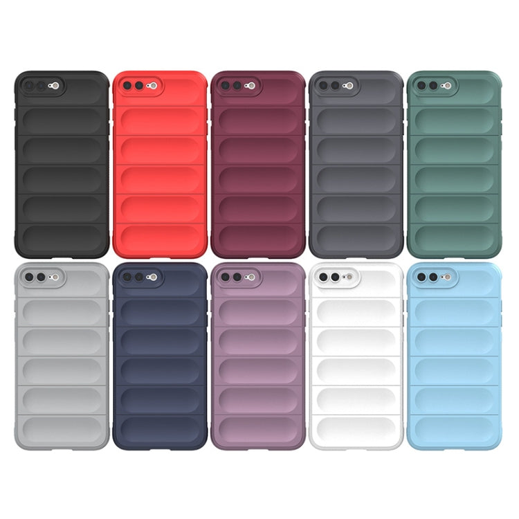 For iPhone SE 2022 / SE 2020 / 8 / 7 Magic Shield TPU + Flannel Phone Case(Grey) - iPhone SE 2022 / 2020 / 8 / 7 Cases by buy2fix | Online Shopping UK | buy2fix