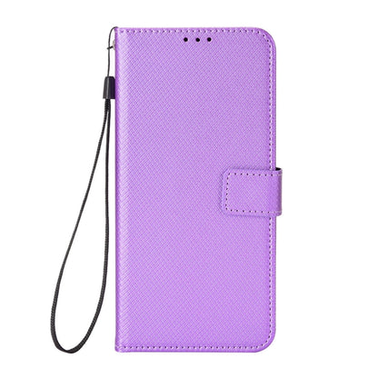 For Blackview A50 Diamond Texture Leather Phone Case(Purple) - More Brand by buy2fix | Online Shopping UK | buy2fix