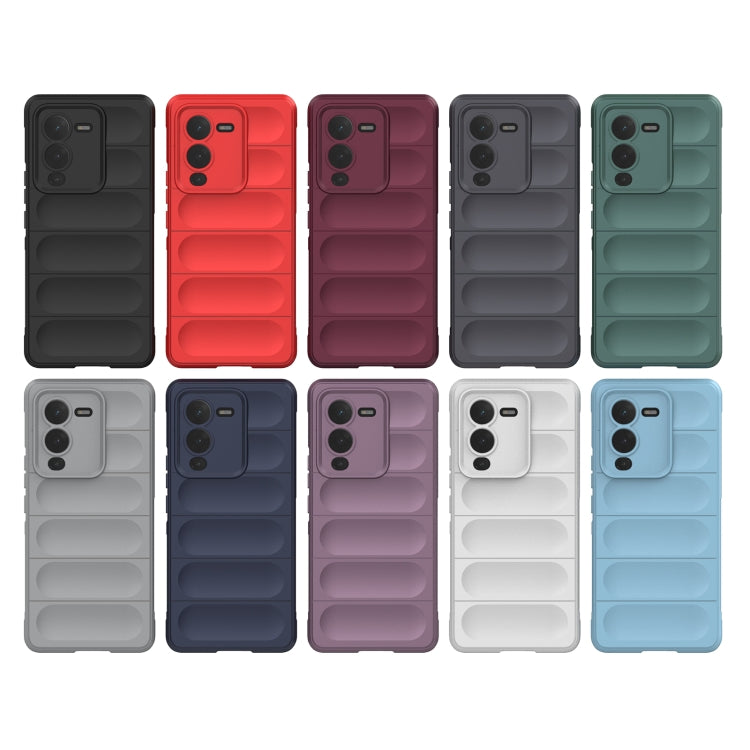 For vivo S15 Pro 5G Magic Shield TPU + Flannel Phone Case(Dark Blue) - vivo Cases by buy2fix | Online Shopping UK | buy2fix