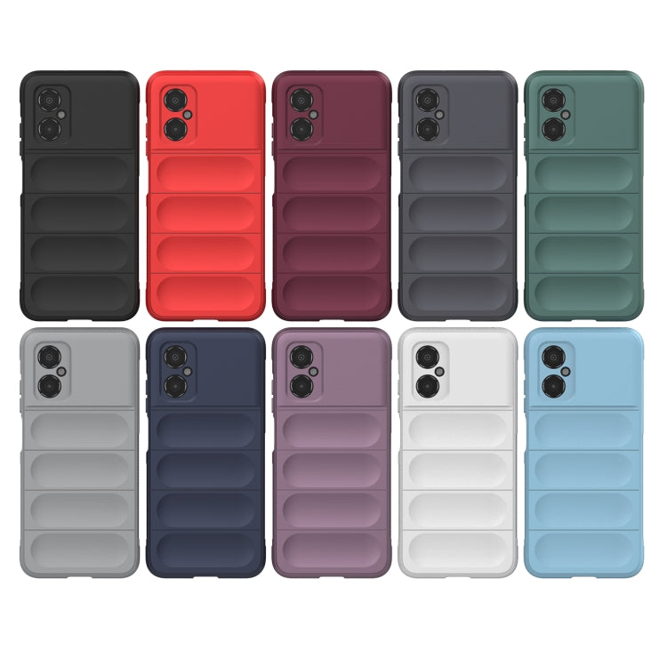 For Xiaomi Poco M4 5G Magic Shield TPU + Flannel Phone Case(Dark Green) - Xiaomi Cases by buy2fix | Online Shopping UK | buy2fix