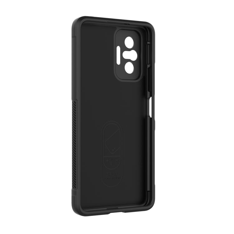 For Xiaomi Redmi Note 10 Pro 4G Magic Shield TPU + Flannel Phone Case(Grey) - Xiaomi Cases by buy2fix | Online Shopping UK | buy2fix