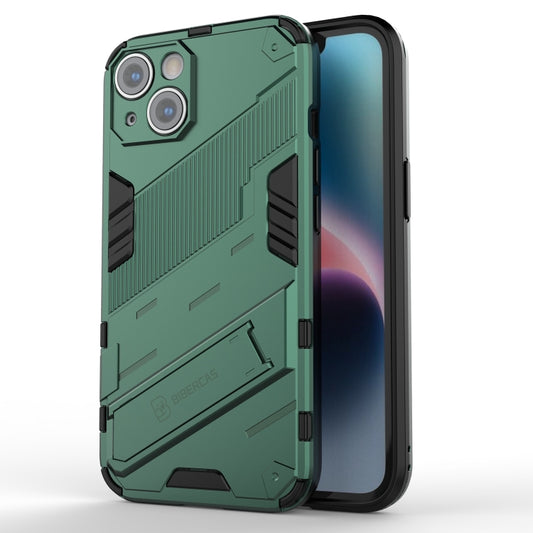 For iPhone 14 Punk Armor 2 in 1 PC + TPU Phone Case (Green) - iPhone 14 Cases by buy2fix | Online Shopping UK | buy2fix