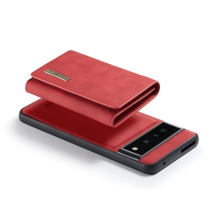 For Google Pixel 7 Pro 5G DG.MING M1 Series 3-Fold Multi Card Wallet + Magnetic Phone Case(Red) - Google Cases by DG.MING | Online Shopping UK | buy2fix