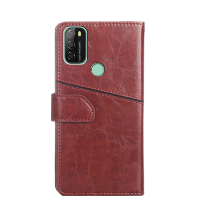 For Blackview A70 Geometric Stitching Horizontal Flip Leather Phone Case(Dark Brown) - More Brand by buy2fix | Online Shopping UK | buy2fix