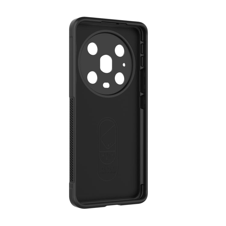 For Honor Magic4 Pro Magic Shield TPU + Flannel Phone Case(Grey) - Honor Cases by buy2fix | Online Shopping UK | buy2fix