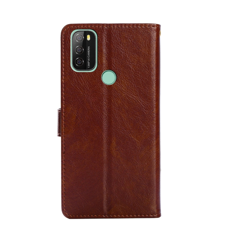 For Blackview A70 Zipper Bag Leather Phone Case(Brown) - More Brand by buy2fix | Online Shopping UK | buy2fix