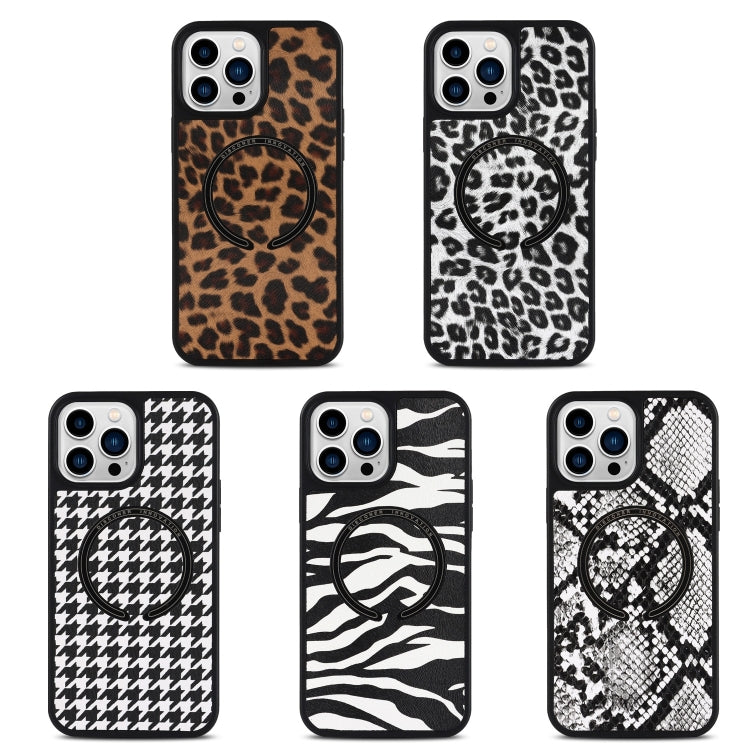 For iPhone 14 Pro Max Leather Texture MagSafe Magnetic Phone Case (Python Pattern) - iPhone 14 Pro Max Cases by buy2fix | Online Shopping UK | buy2fix