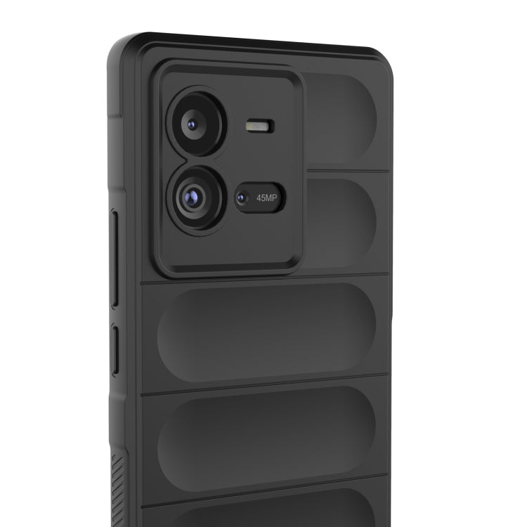 For vivo iQOO 10 Pro 5G Magic Shield TPU + Flannel Phone Case(Dark Grey) - vivo Cases by buy2fix | Online Shopping UK | buy2fix