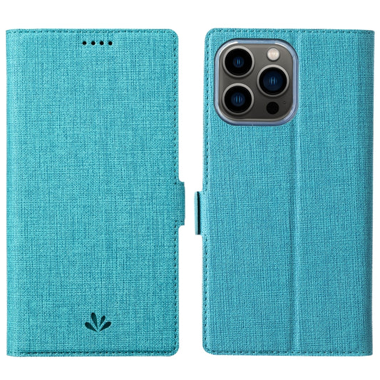 For iPhone 14 Pro Max ViLi K Series Dual-side Buckle Magsafe Leather Phone Case(Blue) - iPhone 14 Pro Max Cases by ViLi | Online Shopping UK | buy2fix