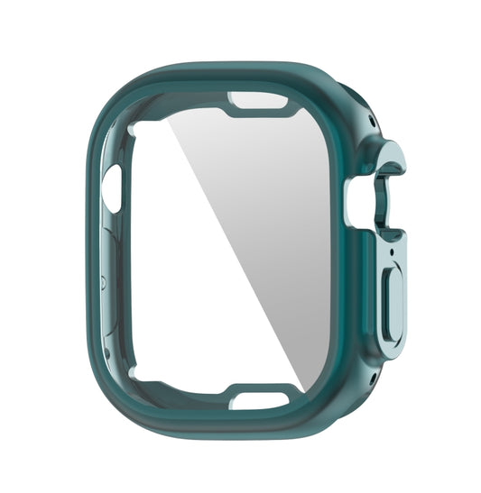 PET Film TPU Watch Case For Apple Watch Ultra 49mm / Ultra 2 49mm(Dark Cyan) - Watch Cases by buy2fix | Online Shopping UK | buy2fix