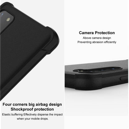 For Motorola Moto S30 Pro 5G / Edge 30 Fusion imak All-inclusive Shockproof Airbag TPU Phone Case(Matte Black) - Motorola Cases by imak | Online Shopping UK | buy2fix