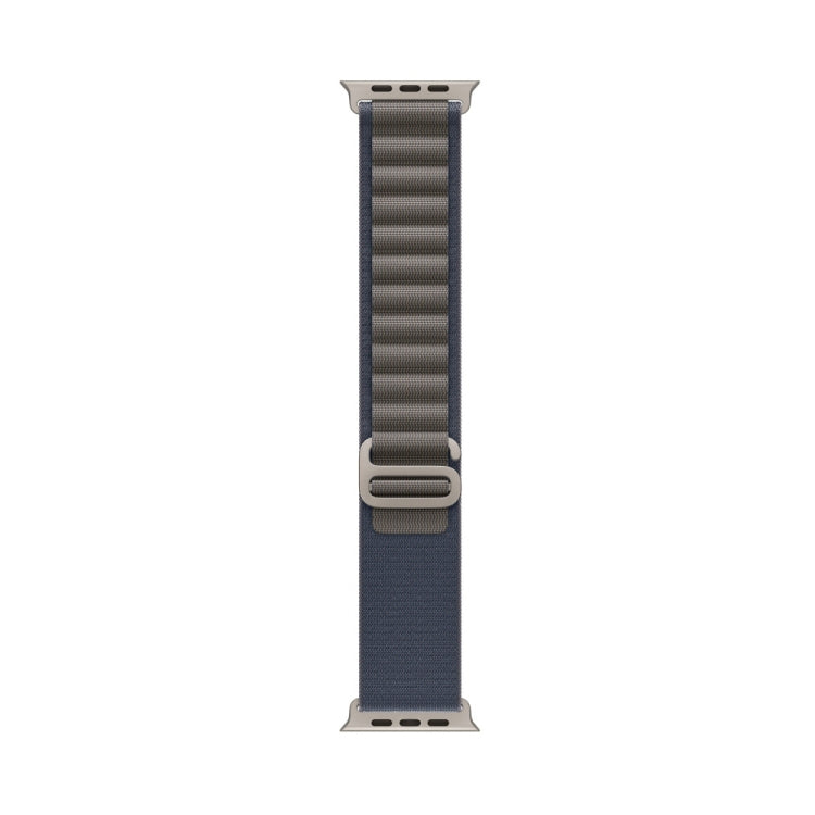 Nylon Loop Watch Band For Apple Watch Ultra & Ultra 2 49mm / Series 9&8&7 45mm / SE 2&6&SE&5&4 44mm(Blue) - Watch Bands by buy2fix | Online Shopping UK | buy2fix