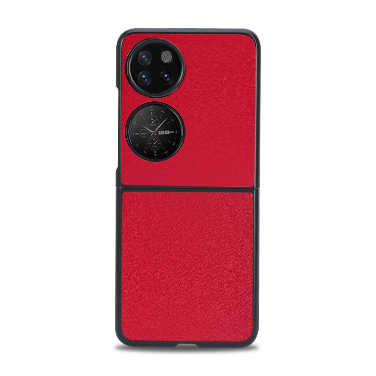 For Huawei P50 Pocket Plain Skin Litchi Texture Phone Case(Red) - Ulefone Cases by buy2fix | Online Shopping UK | buy2fix