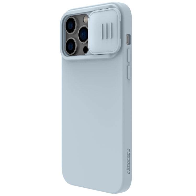 For iPhone 14 Pro NILLKIN CamShield MagSafe Liquid Silicone Phone Case (Grey) - iPhone 14 Pro Cases by buy2fix | Online Shopping UK | buy2fix