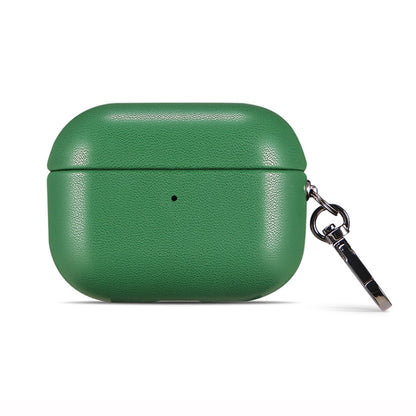 For Apple AirPods 3 PU Leather Wireless Bluetooth Earphone Protective Case(Green) - For AirPods 3 by buy2fix | Online Shopping UK | buy2fix