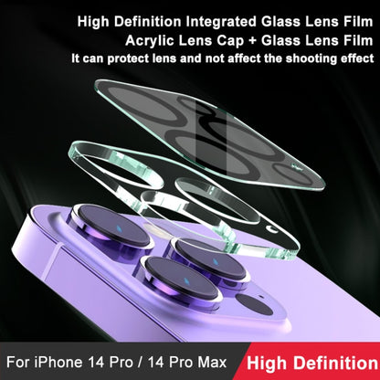 For iPhone 14 Pro / 14 Pro Max imak High Definition Integrated Glass Lens Film - iPhone 14 Pro Tempered Glass by imak | Online Shopping UK | buy2fix