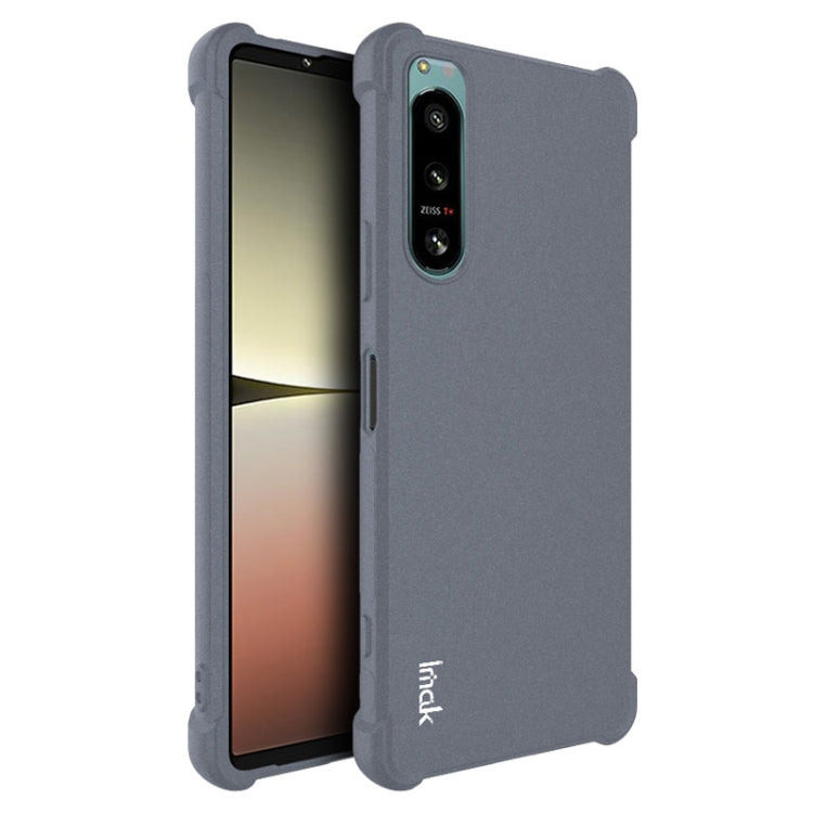 For Sony Xperia 5 IV imak Shockproof Airbag TPU Phone Case(Matte Grey) - Sony Cases by imak | Online Shopping UK | buy2fix