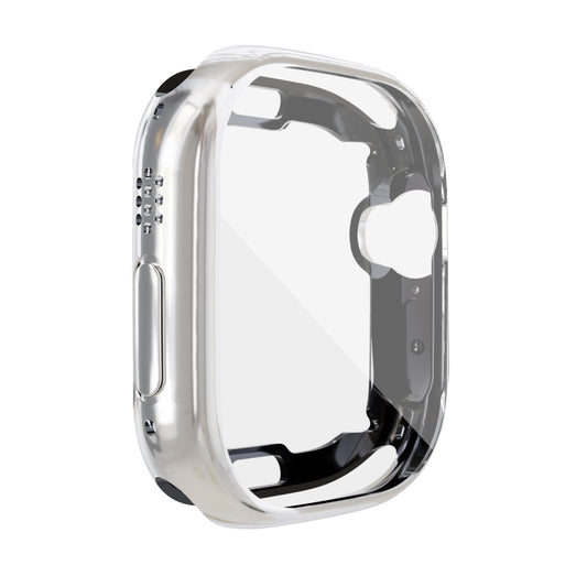 For Apple Watch 8 / 7 45mm All-inclusive Plating TPU Shockproof Case(Silvery) - Watch Cases by buy2fix | Online Shopping UK | buy2fix