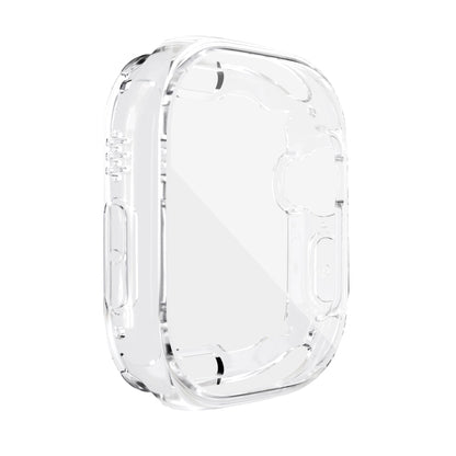 For Apple Watch 8 / 7 41mm All-inclusive Plating TPU Shockproof Case(Transparent) - Watch Cases by buy2fix | Online Shopping UK | buy2fix