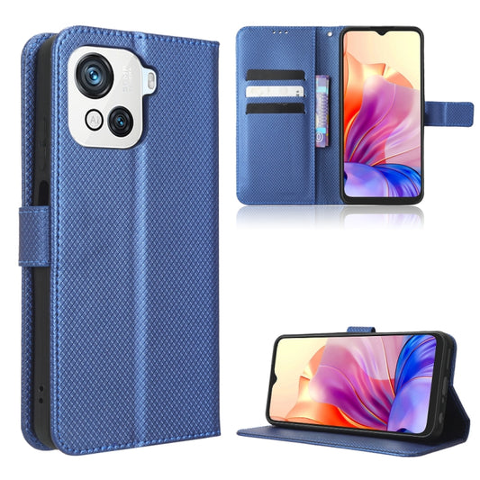 For Blackview OSCAL C80 Diamond Texture Leather Phone Case(Blue) - More Brand by buy2fix | Online Shopping UK | buy2fix