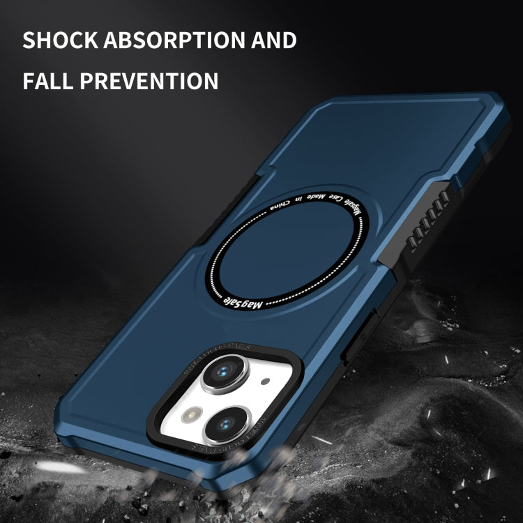 For iPhone 14 MagSafe Shockproof Armor Phone Case(Dark Blue) - iPhone 14 Cases by buy2fix | Online Shopping UK | buy2fix