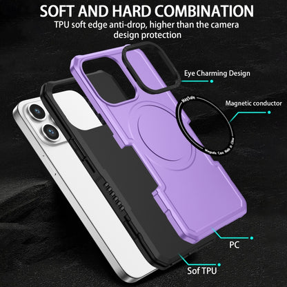 For iPhone 14 MagSafe Shockproof Armor Phone Case(Purple) - iPhone 14 Cases by buy2fix | Online Shopping UK | buy2fix