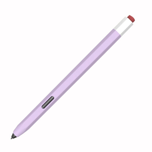 For Samsung Galaxy Tab S6 Lite P610/P615 LOVE MEI Soft Silicone Stylus Pen Protective Case(Purple) - Pencil Accessories by LOVE MEI | Online Shopping UK | buy2fix