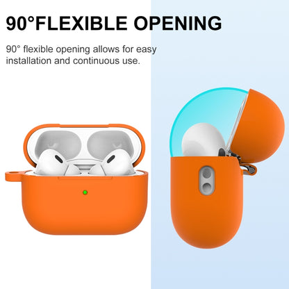 For AirPods Pro 2 Thickened One-piece Shockproof Earphone Case(Orange) - For AirPods Pro 2 by buy2fix | Online Shopping UK | buy2fix