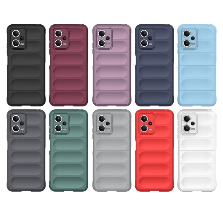For Xiaomi Redmi Note 12 5G /  Note 12 5G India Magic Shield TPU + Flannel Phone Case(White) - Note 12 Cases by buy2fix | Online Shopping UK | buy2fix