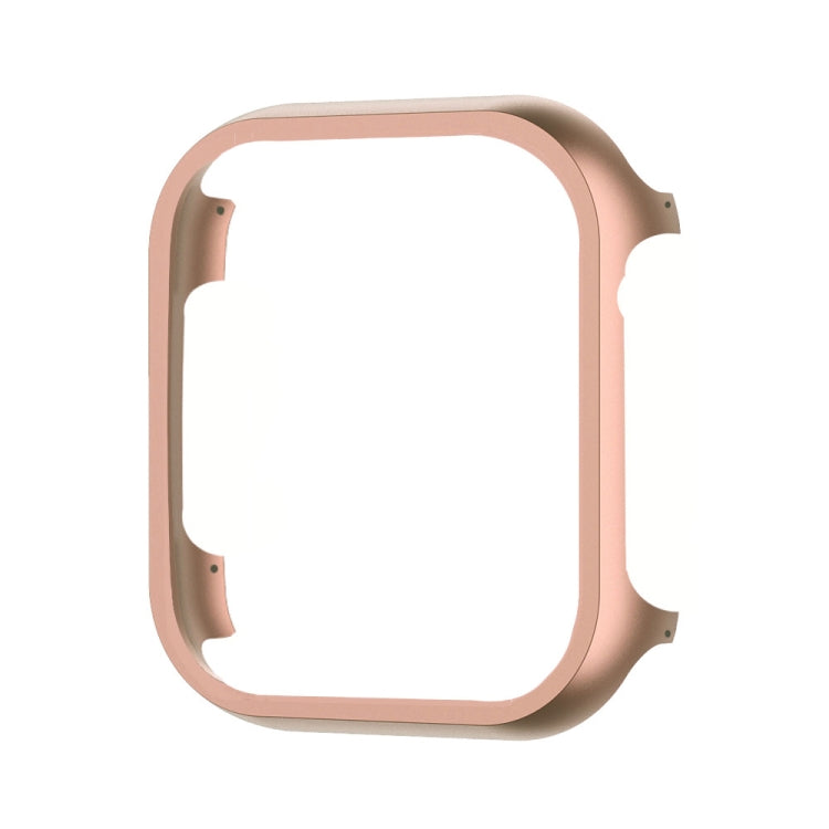 For Apple Watch Ultra 49mm Aluminum Alloy Frame Protective Case(Rose Gold) - Watch Cases by buy2fix | Online Shopping UK | buy2fix