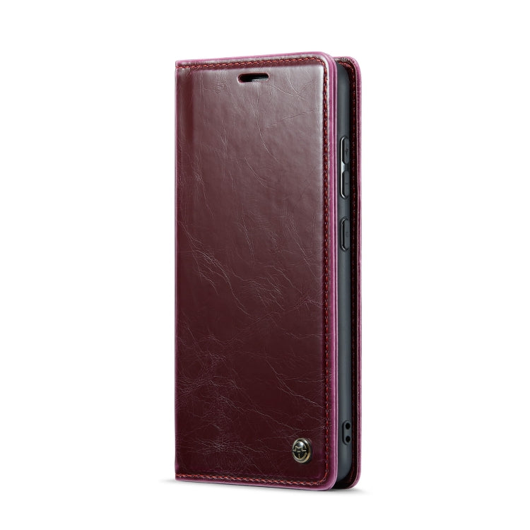 For Samsung Galaxy A20／A30／M10S CaseMe 003 Crazy Horse Texture Leather Phone Case(Wine Red) - Galaxy Phone Cases by CaseMe | Online Shopping UK | buy2fix