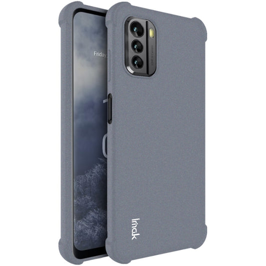 For Nokia G60 5G imak Shockproof Airbag TPU Phone Case(Matte Grey) - Nokia Cases by imak | Online Shopping UK | buy2fix