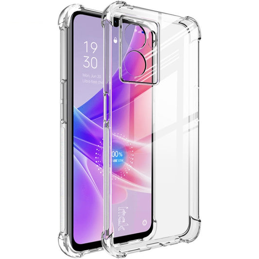 For OPPO K10 5G India/A77 5G 2022/A57 5G 2022 imak Shockproof Airbag TPU Phone Case(Transparent) - OPPO Cases by imak | Online Shopping UK | buy2fix