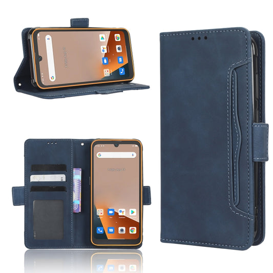 For Blackview BV5200 Skin Feel Calf Texture Card Slots Leather Phone Case(Blue) - More Brand by buy2fix | Online Shopping UK | buy2fix