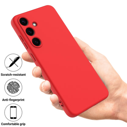 For Samsung Galaxy S25 5G Color Liquid Silicone Phone Case(Red) - Galaxy S25 5G Cases by buy2fix | Online Shopping UK | buy2fix