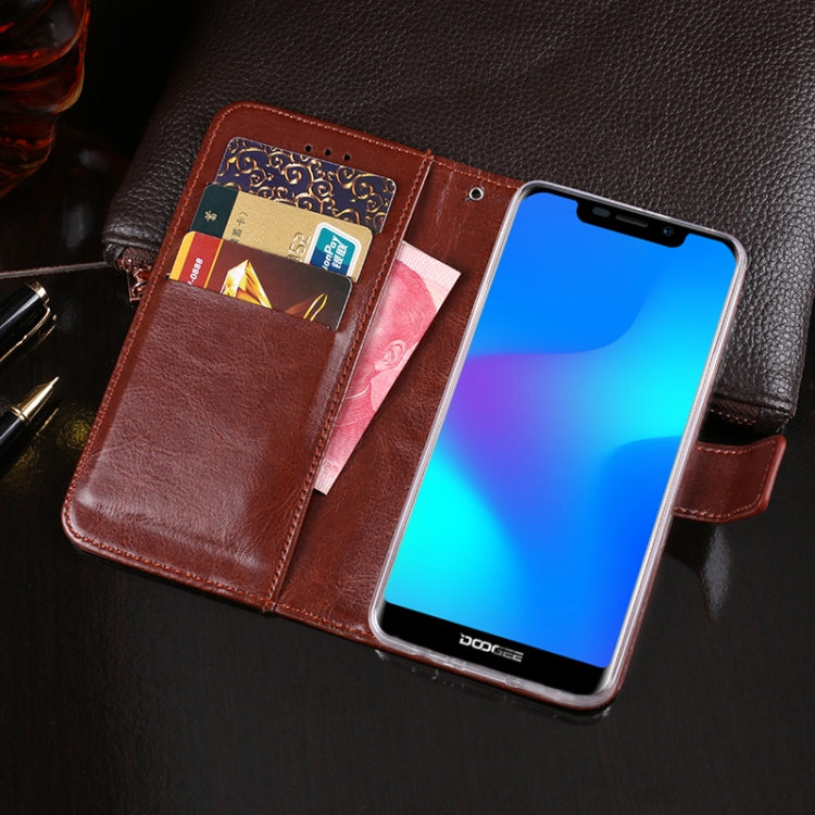 For Doogee X70 idewei  Crazy Horse Texture Horizontal Flip Leather Case with Holder & Card Slots & Wallet(Red) - More Brand by idewei | Online Shopping UK | buy2fix