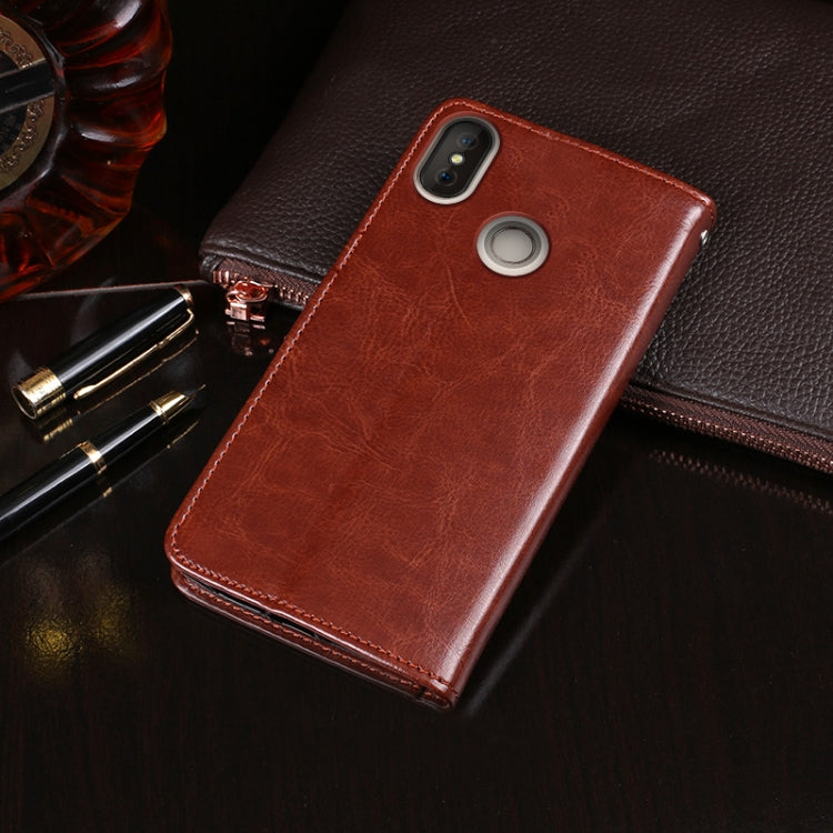 For Doogee X70 idewei  Crazy Horse Texture Horizontal Flip Leather Case with Holder & Card Slots & Wallet(Rose Red) - More Brand by idewei | Online Shopping UK | buy2fix