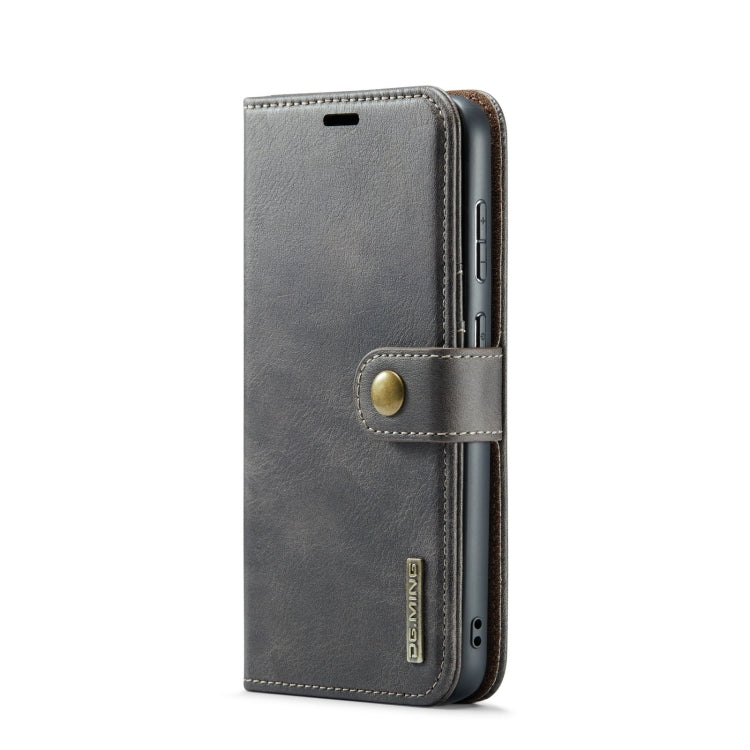 For Samsung Galaxy S23 5G DG.MING Crazy Horse Texture Detachable Magnetic Leather Case(Grey) - Galaxy S23 5G Cases by DG.MING | Online Shopping UK | buy2fix