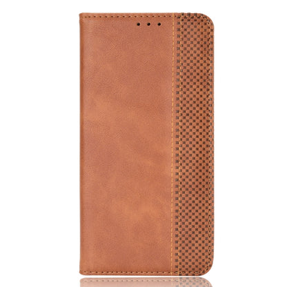 For Ulefone Note 14 Magnetic Buckle Retro Texture Leather Phone Case(Brown) - Ulefone Cases by buy2fix | Online Shopping UK | buy2fix