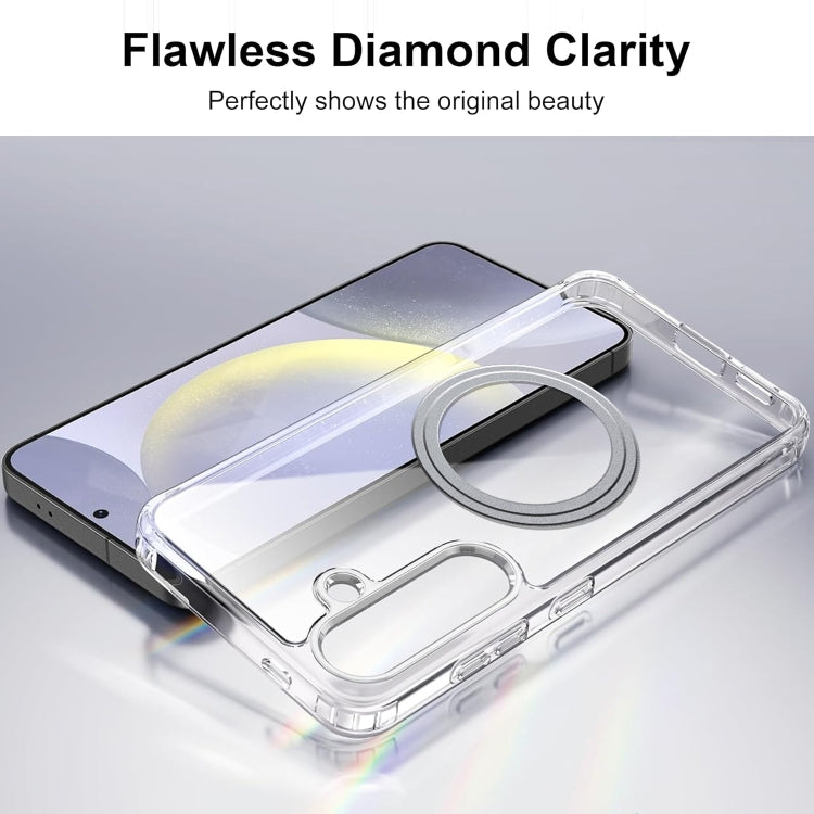 For Samsung Galaxy S24+ 5G Transparent Frosted MagSafe Phone Case - Galaxy S24+ 5G Cases by buy2fix | Online Shopping UK | buy2fix