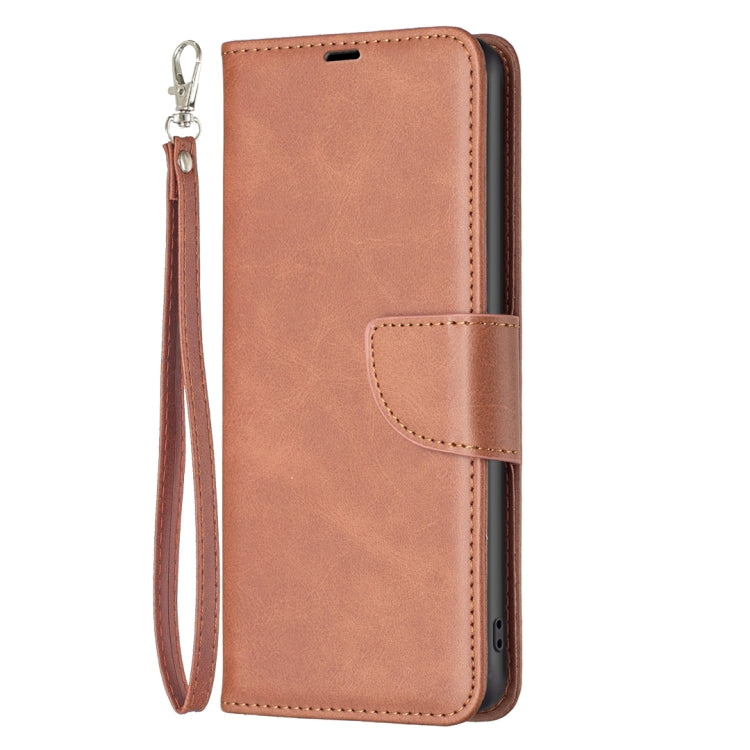 For Xiaomi Redmi K70 / K70 Pro Lambskin Texture Pure Color Flip Leather Phone Case(Brown) - K70 Pro Cases by buy2fix | Online Shopping UK | buy2fix