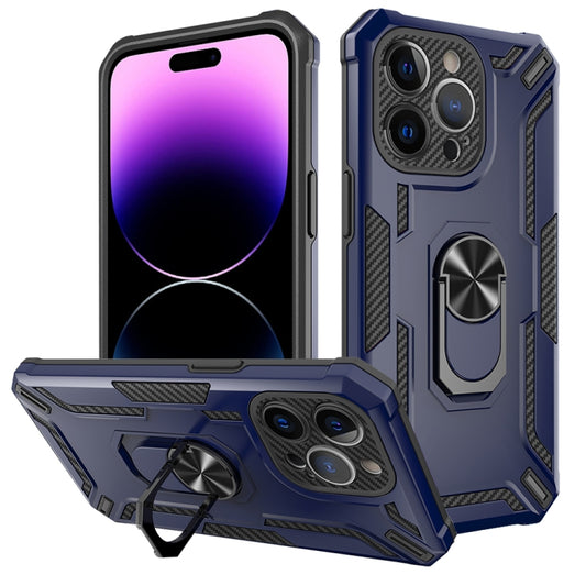 For iPhone 14 Pro Warship Armor 2 in 1 Shockproof Phone Case(Royal Blue) - iPhone 14 Pro Cases by buy2fix | Online Shopping UK | buy2fix