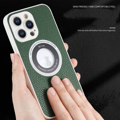 For iPhone 14 Glitter Lens MagSafe Magnetic Phone Case(Green) - iPhone 14 Cases by buy2fix | Online Shopping UK | buy2fix