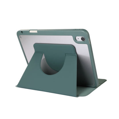 2 in 1 Acrylic Split Rotating Leather Tablet Case For iPad Air 11 2024 / 2022 / 2020 10.9(Pine Needle Green) - iPad Air (2022) / (2020) 10.9 Cases by buy2fix | Online Shopping UK | buy2fix