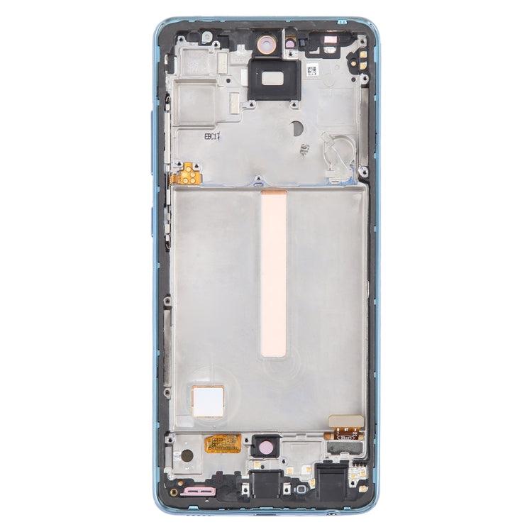 For Samsung Galaxy A52 4G SM-A525 6.43 inch OLED LCD Screen Digitizer Full Assembly with Frame (Blue) - Galaxy A Series Parts by buy2fix | Online Shopping UK | buy2fix