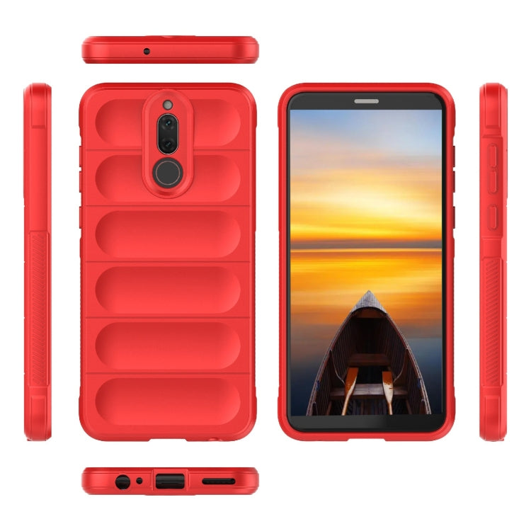 For Huawei Mate 10 Lite Magic Shield TPU + Flannel Phone Case(Dark Green) - Huawei Cases by buy2fix | Online Shopping UK | buy2fix